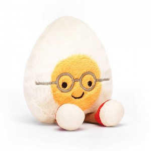 HUGE Jellycat Amuseable Boiled Egg Geek 28 CM X 18 CM | 267058YLB