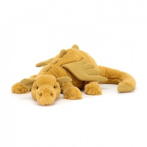 HUGE Jellycat Golden Dragon 19 CM X 66 CM | 036819IDC