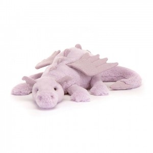 HUGE Jellycat Lavender Dragon 19 CM X 66 CM | 824917HZC