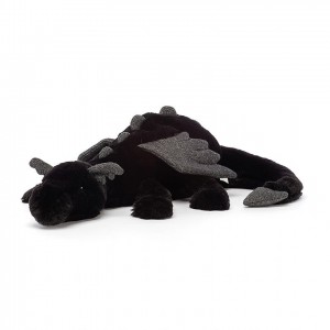 HUGE Jellycat Onyx Dragon 19 CM X 66 CM | 623745WQR