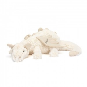 HUGE Jellycat Personalised Snow Dragon 19 CM X 66 CM | 869510GRP