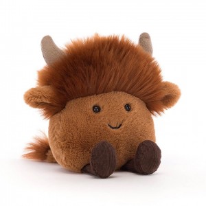 Jellycat Amuseabean Highland Cow 10 CM X 9 CM | 905234KFT