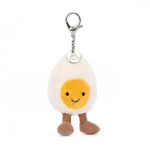 Jellycat Amuseable Happy Boiled Egg Bag Charm 18 CM X 7 CM | 841906PGD