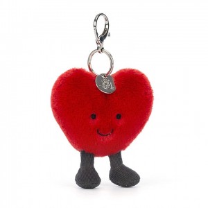 Jellycat Amuseable Heart Bag Charm 16 CM X 9 CM | 130425PWJ