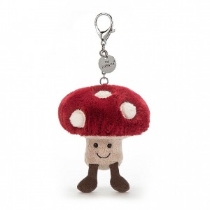 Jellycat Amuseable Mushroom Bag Charm 9 CM X 10 CM | 514920XFJ