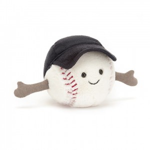 Jellycat Amuseable Sports Baseball 10 CM X 10 CM | 840195ECS