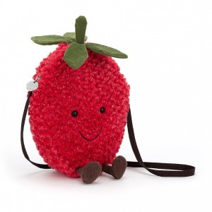 Jellycat Amuseable Strawberry Bag 22 CM X 19 CM | 738642BSP