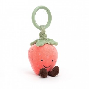 Jellycat Amuseable Strawberry Jitter 13 CM X 4 CM | 057683LCS