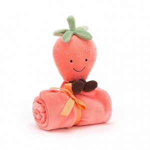 Jellycat Amuseable Strawberry Soother 34 CM X 34 CM | 648903CUZ