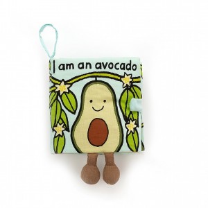 Jellycat Avocado Fabric Book 16 CM X 15 CM | 965720BRL