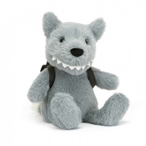 Jellycat Backpack Wolf 22 CM X 10 CM | 103296BLN