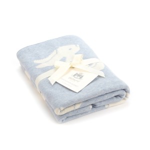 Jellycat Bashful Blue Bunny Blanket 102 CM X 76 CM | 398250LZP