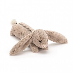 Jellycat Bashful Bunny Beige Long Bag 7 CM X 24 CM | 071649BYE