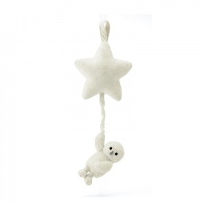 Jellycat Bashful Owl Star Musical Pull 12 CM X 17 CM | 859104XCB