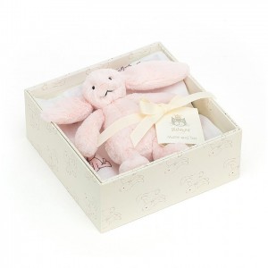 Jellycat Bashful Pink Bunny Gift Set 18 CM X 18 CM | 906547PJZ