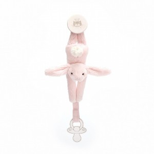 Jellycat Bashful Pink Dummy Holder 19 CM X 4 CM | 298047ZCQ