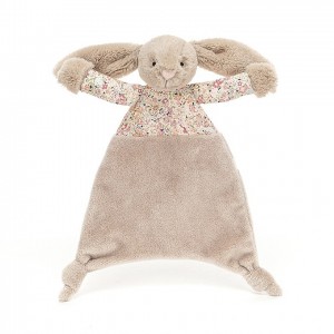 Jellycat Blossom Bea Beige Bunny Comforter 25 CM X 22 CM | 648059YTN