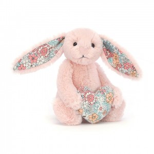 Jellycat Blossom Heart Blush Bunny 15 CM X 8 CM | 328495ZKP