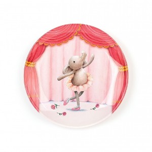 Jellycat Elly Ballerina Melamine Plate 21 CM X 21 CM | 250716TKX