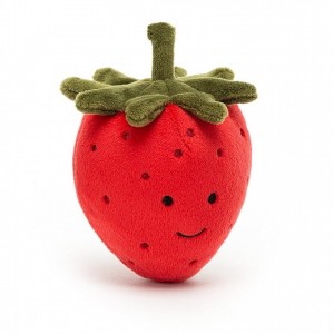 Jellycat Fabulous Fruit Strawberry 8 CM X 7 CM | 693587OZV