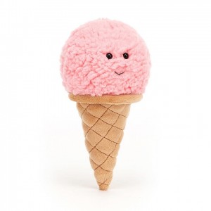 Jellycat Irresistible Ice Cream Strawberry 18 CM X 8 CM | 582049JDG