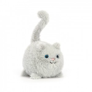 Jellycat Kitten Caboodle Grey 10 CM X 10 CM | 913574CQY