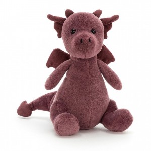 Jellycat Little Puff Violet 16 CM X 10 CM | 502381VWN