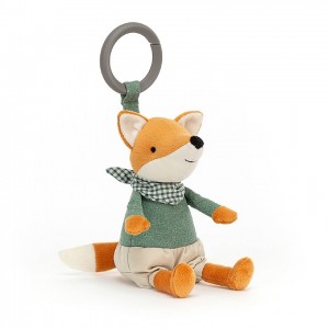 Jellycat Little Rambler Fox Rattle 14 CM X 7 CM | 849530XVY