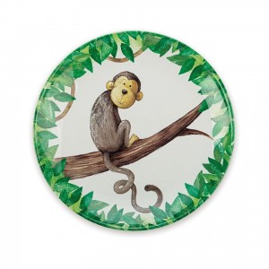 Jellycat Mattie Monkey Melamine Plate 20 CM X 20 CM | 678915QDY