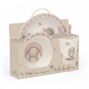 Jellycat My Friend Bunny Bamboo Set 25 CM X 7 CM | 106972RIQ