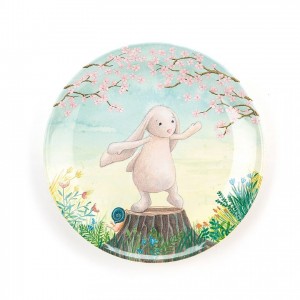 Jellycat My Friend Bunny Melamine Plate 20 CM X 20 CM | 641579VLN