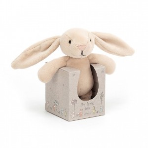 Jellycat My Friend Bunny Rattle 12 CM X 5 CM | 436821WYI