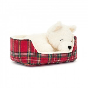 Jellycat Napping Nipper Westie 10 CM X 15 CM | 569083FHK