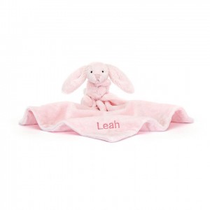 Jellycat Personalised Bashful Pink Bunny Soother 34 CM X 34 CM | 901845GDJ