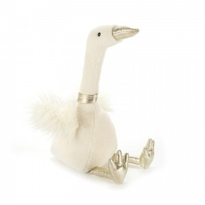 Jellycat Sparkle Snow Goose 33 CM X 13 CM | 432198FTJ