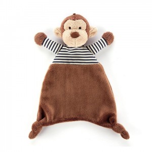 Jellycat Stripey Monkey Soother 23 CM X 19 CM | 850746TYQ