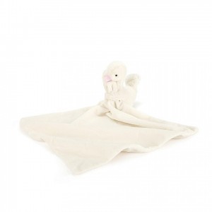 Jellycat Syllabub Swan Pink Soother 34 CM X 8 CM | 204895YDU