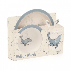 Jellycat Wilbur Whale Bamboo Set 25 CM X 7 CM | 041253YTE