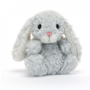 Jellycat Yummy Bunny Silver 15 CM X 9 CM | 371908NAL