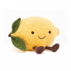 LARGE Jellycat Amuseable Lemon 22 CM X 27 CM | 102467VQJ