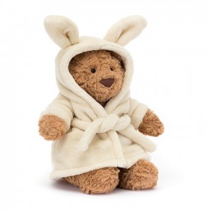 MEDIUM Jellycat Bartholomew Bear Bathrobe 26 CM X 12 CM | 187635NZI