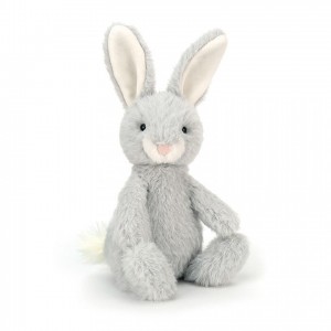 MEDIUM Jellycat Nibbles Silver Bunny 21 CM | 872540LKO