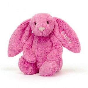 MEDIUM Jellycat Personalised Bashful Hot Pink Bunny 31 CM X 12 CM | 629803QFK