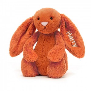 MEDIUM Jellycat Personalised Bashful Tangerine Bunny 31 CM X 12 CM | 234957KSO