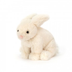 SMALL Jellycat Riley Rabbit Cream 16 CM X 11 CM | 509876XVD