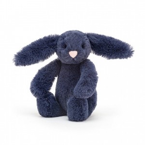 TINY Jellycat Bashful Navy Bunny 13 CM X 6 CM | 947618ZOH