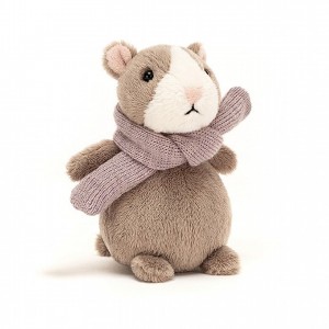 TINY Jellycat Happy Nutmeg Hamster Mini 12 CM X 7 CM | 014952UAB